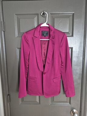 Guess Women's Fuschia Purple Pink Blazer SIZE 4